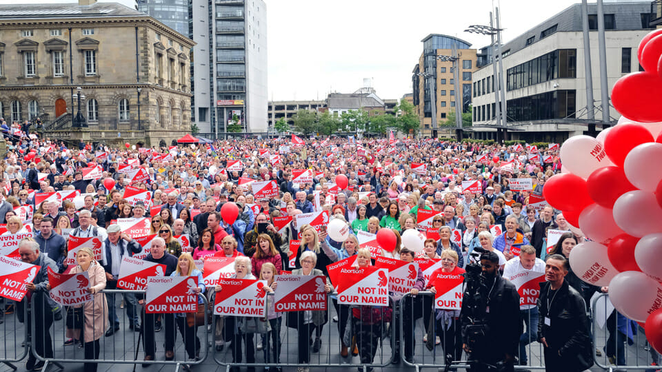 Hundreds Rally in Belfast City Centre Against New Bye-Laws on Noise and Graphic Imagery Ahead of Fleadh